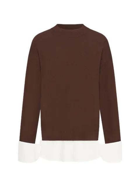 Pip Poplin combo sweater by SIMON MILLER