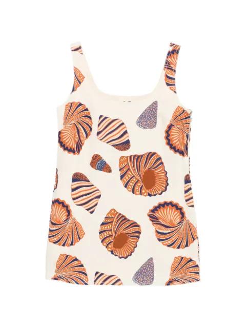 Sahara shell-print mini dress by SIMON MILLER