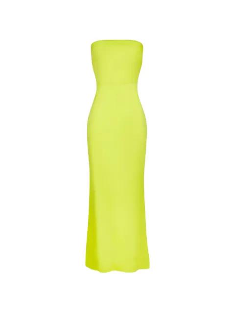 Sculpty strapless maxi dress by SIMON MILLER