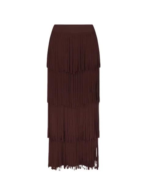 Za Za fringe midi skirt by SIMON MILLER