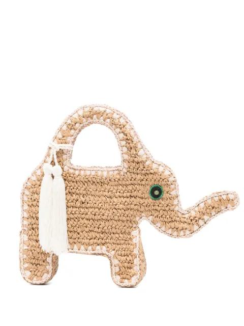 elephant-motif tote bag by SIMON MILLER