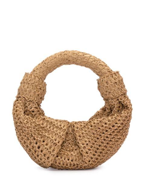 raffia lopsy bag by SIMON MILLER