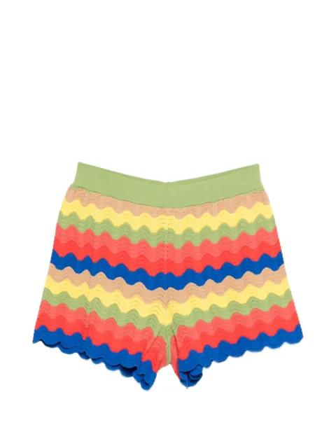 wave scalloped shorts by SIMON MILLER