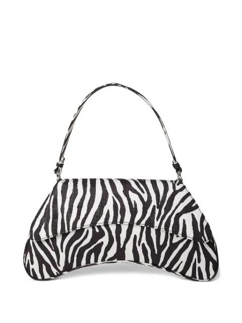 zebra-print top-handle shoulder bag by SIMON MILLER
