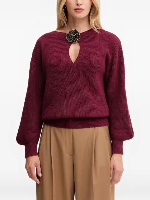 appliqué-detail sweater by SIMONA CORSELLINI