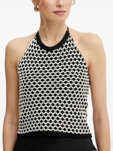braided halterneck top by SIMONA CORSELLINI