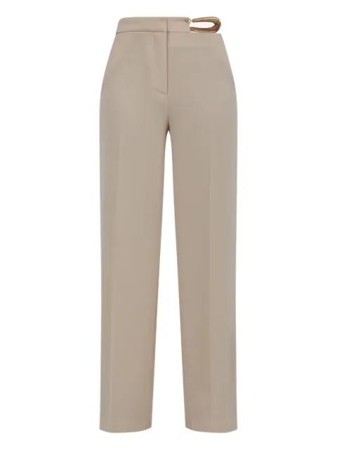 buckle-fastening straight trousers by SIMONA CORSELLINI