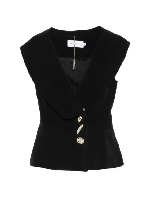 button-embellishment waistcoat by SIMONA CORSELLINI