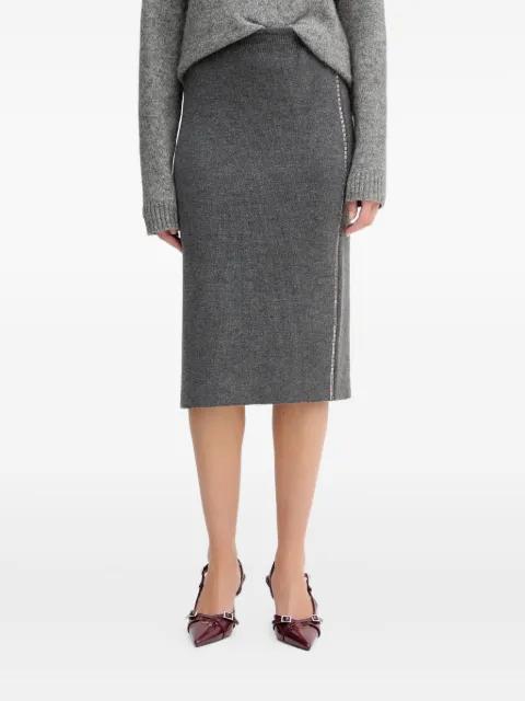 embellished midi skirt by SIMONA CORSELLINI