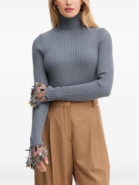 embellished turtleneck sweater by SIMONA CORSELLINI