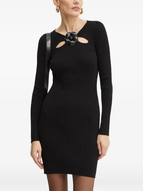 flowe-appliqué cutout mini dress by SIMONA CORSELLINI