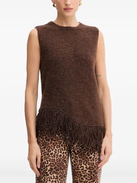 fringed vest by SIMONA CORSELLINI
