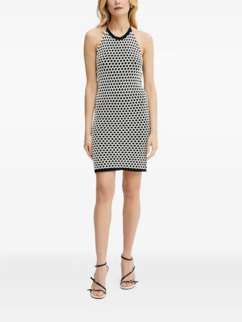 halter-neck geometric-pattern dress by SIMONA CORSELLINI