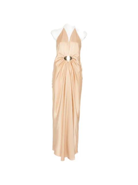 halter-neck maxi dress by SIMONA CORSELLINI