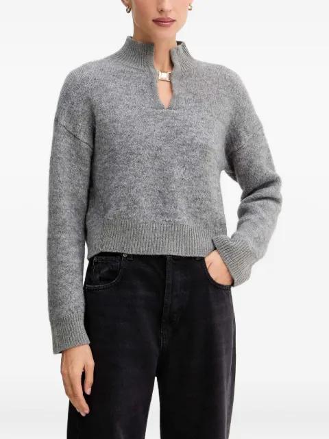 mock-neck embellished sweater by SIMONA CORSELLINI