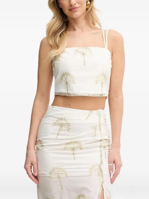 palm-tree fringe set by SIMONA CORSELLINI