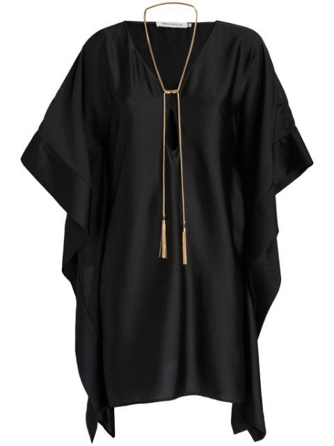 satin midi dress by SIMONA CORSELLINI