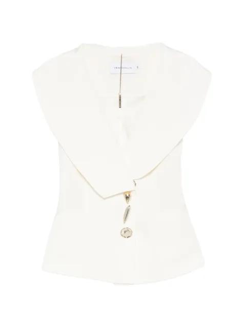 sculpted-button waistcoat by SIMONA CORSELLINI