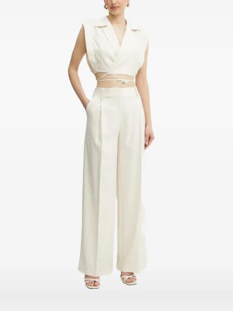 tie-front sleeveless top by SIMONA CORSELLINI