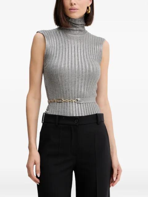 turtleneck ribbed top by SIMONA CORSELLINI