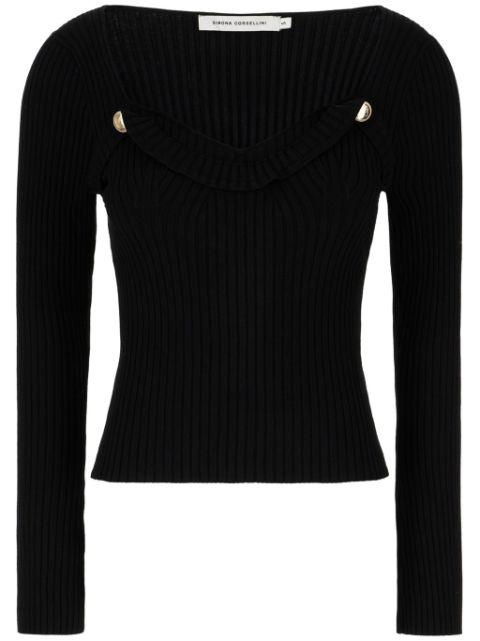 wide-neck top by SIMONA CORSELLINI