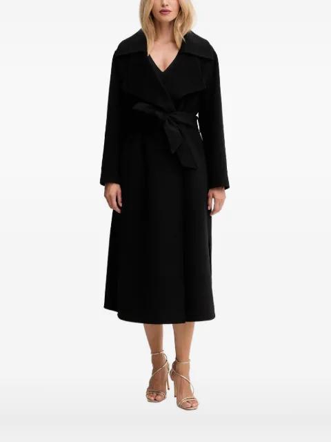 wool belted coat by SIMONA CORSELLINI