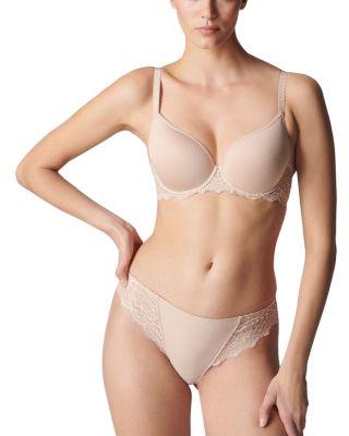 Caresse 3D Plunge Underwire Bra & Tanga by SIMONE PERELE