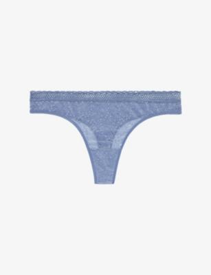 Comete Stretch-Lace Tanga Briefs by SIMONE PERELE