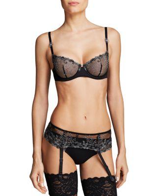 D&eacute;lice Demi Unlined Underwire Bra & Boyshorts by SIMONE PERELE