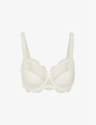 Delice scalloped-trim stretch-lace underwired bra by SIMONE PERELE
