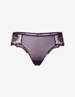 Intrigue Lace Tanga Briefs by SIMONE PERELE
