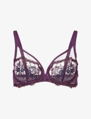 Intrigue Plunge Underwired Lace Bra by SIMONE PERELE
