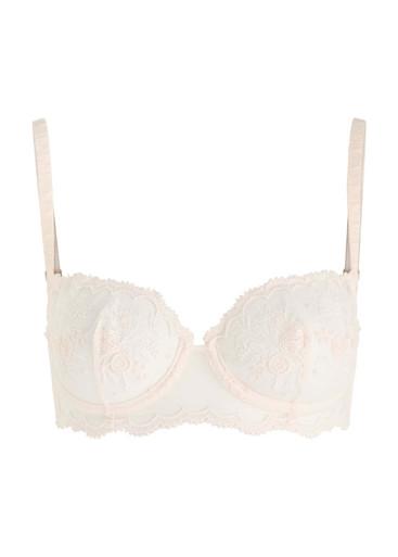 Intrigue embroidered tulle underwired bra by SIMONE PERELE