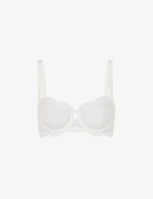 Karma half-cup stretch-lace bra by SIMONE PERELE