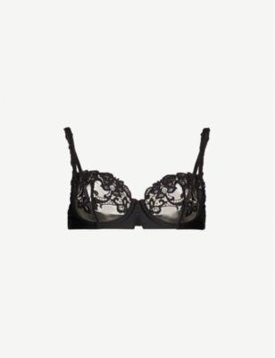 Saga lace half-cup bra by SIMONE PERELE