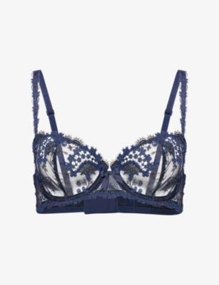 Wish Underwired Tulle and Lace Half-Cup Bra by SIMONE PERELE