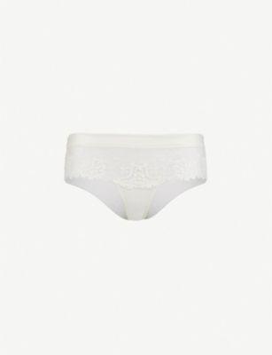Wish embroidered mesh and lace shorts by SIMONE PERELE
