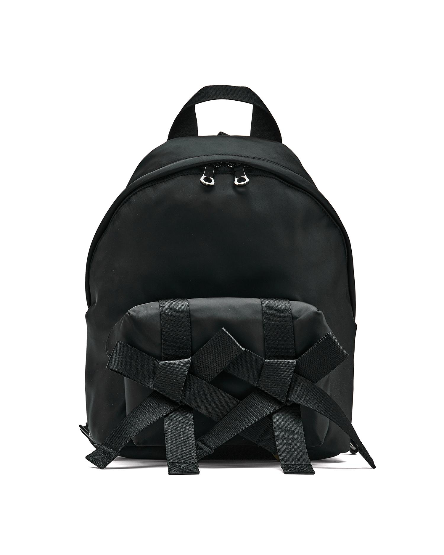 Beaded utility bow backpack by SIMONE ROCHA