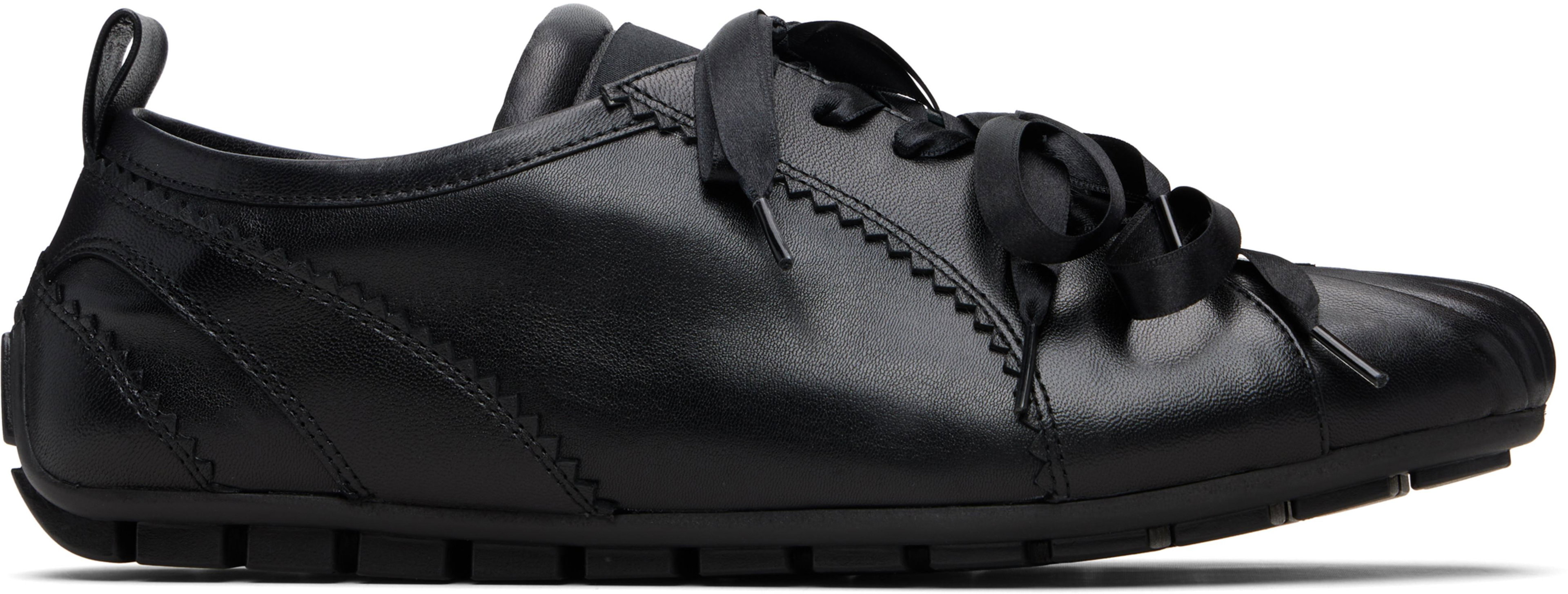 Black Ballerina Grip Sneakers by SIMONE ROCHA