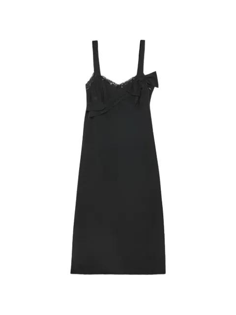 Bow Sash lace-detail midi dress by SIMONE ROCHA