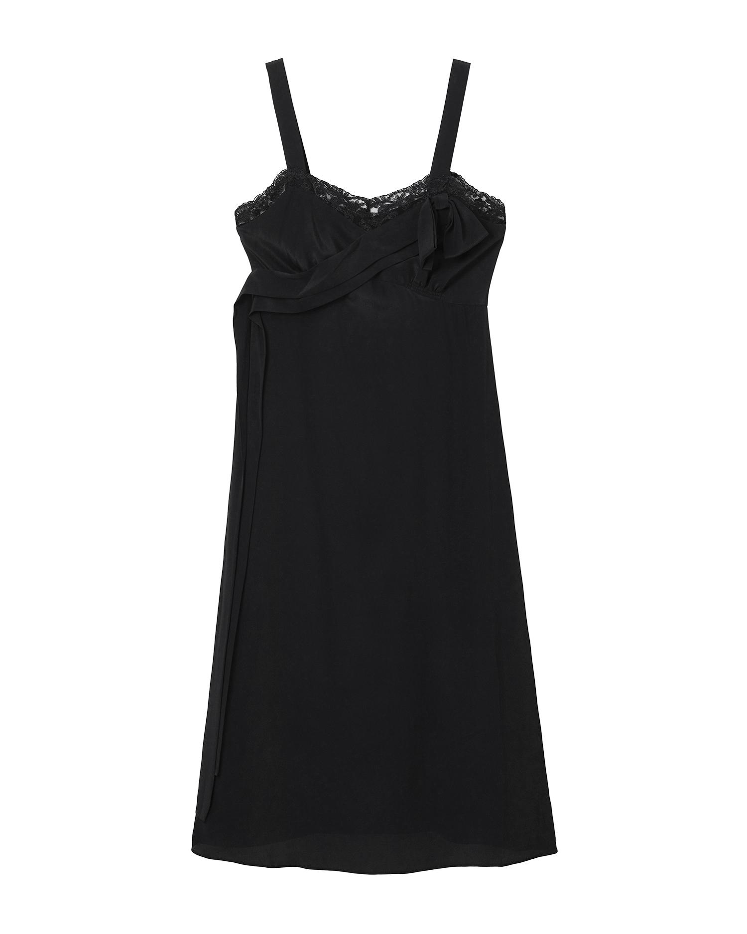 Bow sash slip dress by SIMONE ROCHA