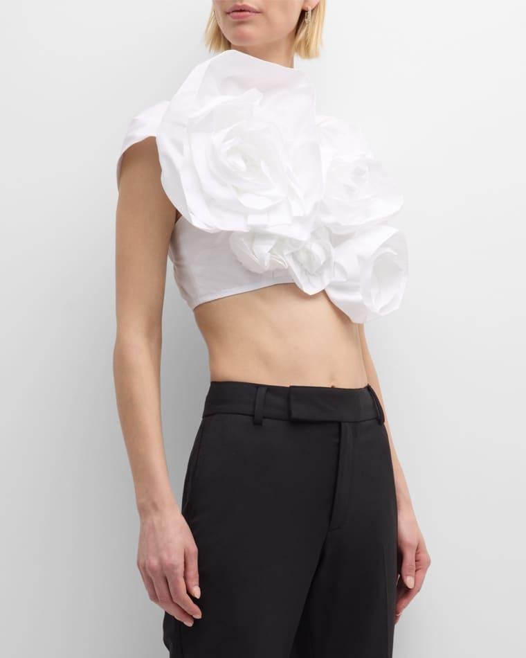 Clustered Rose Crop Top by SIMONE ROCHA