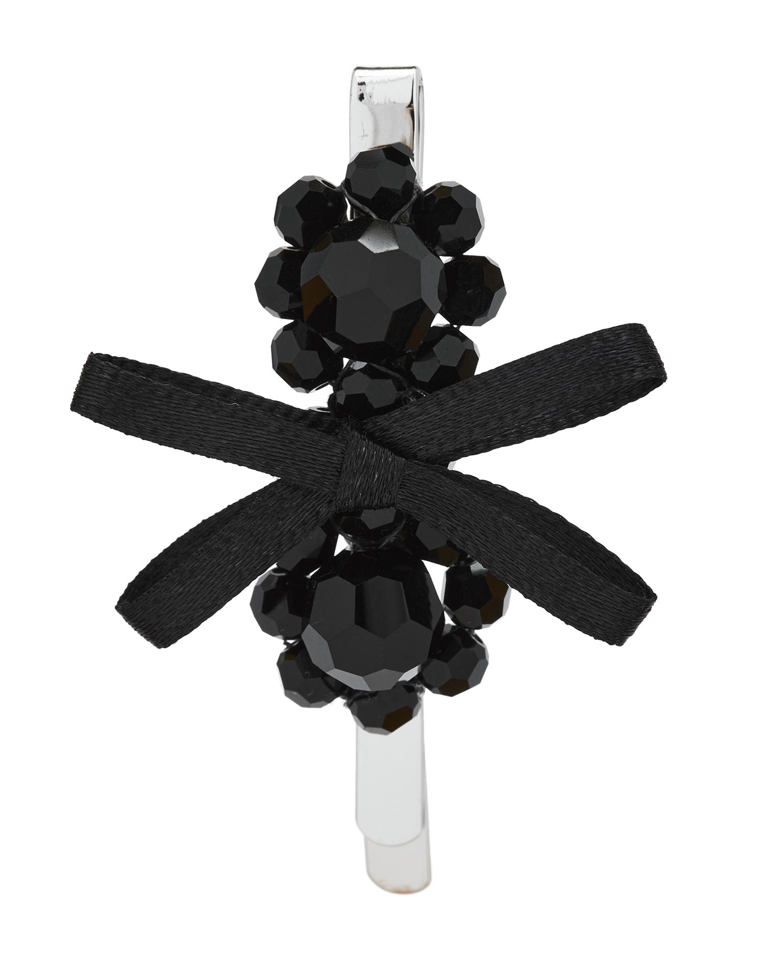 Crystal bow hair clip by SIMONE ROCHA