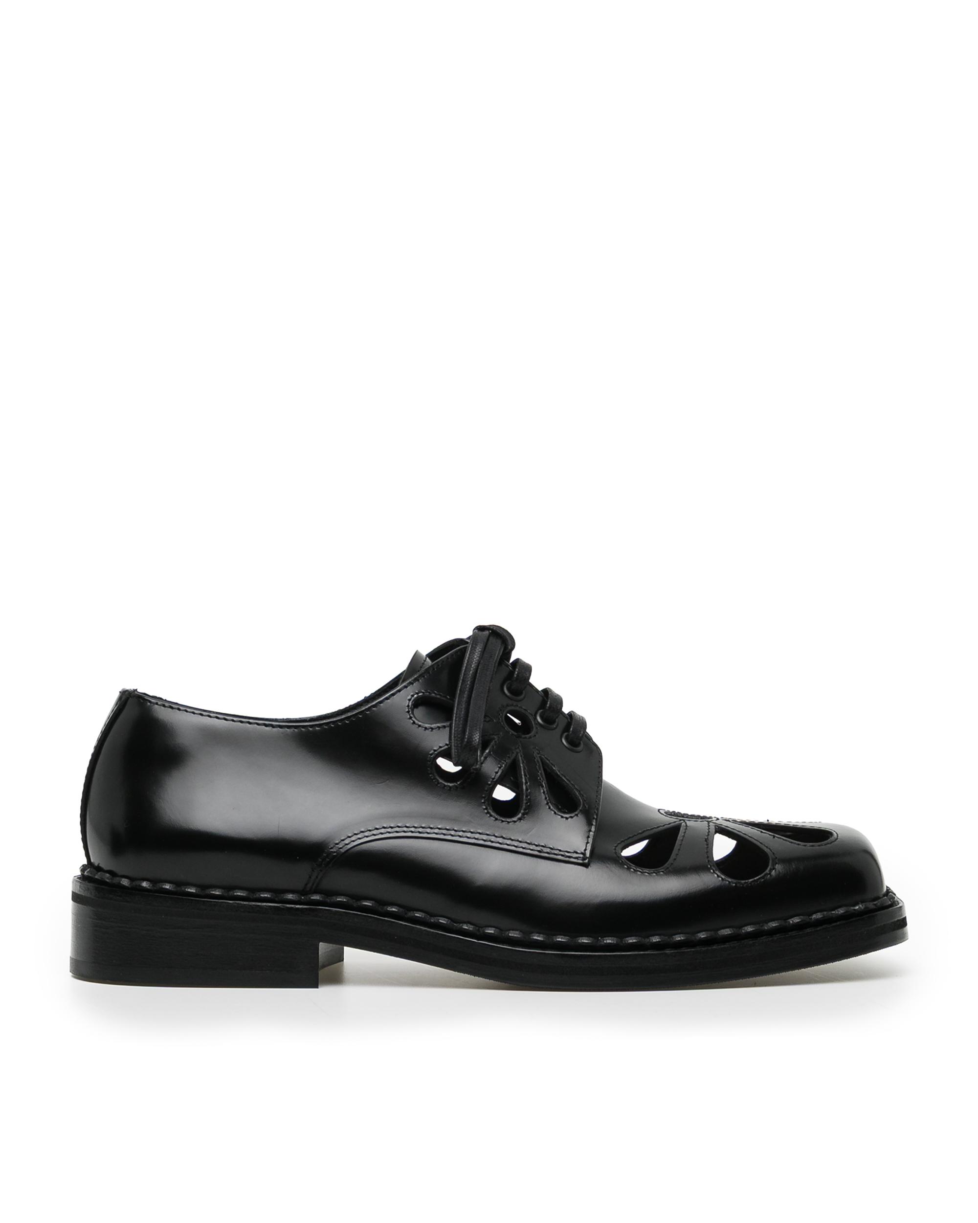 Daisy cutout square toe brogue by SIMONE ROCHA