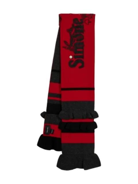 Daisy ruffled striped scarf by SIMONE ROCHA