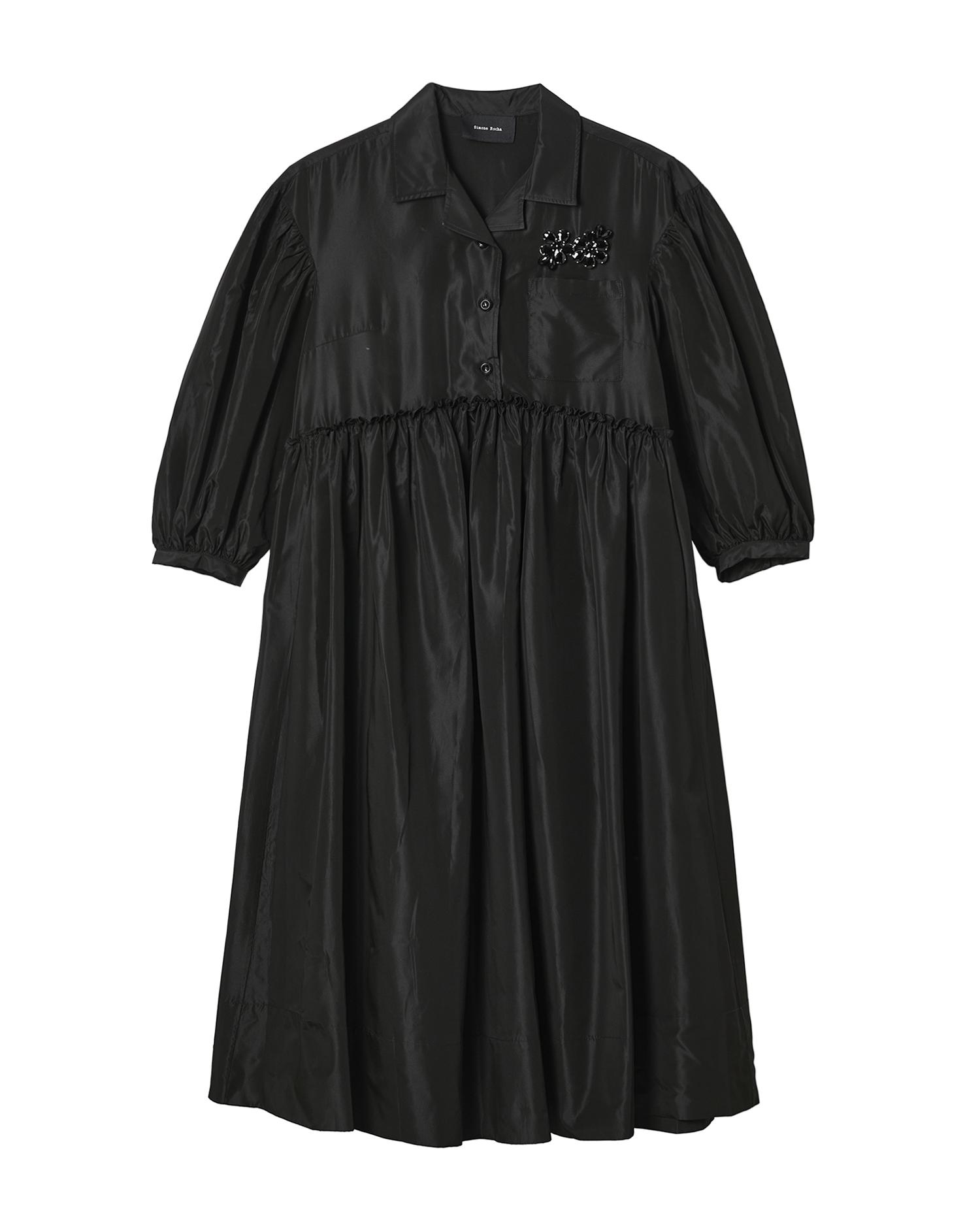 Embellished signature smock shirt dress by SIMONE ROCHA