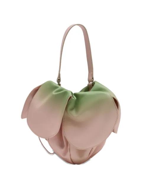 Flower Petal leather clutch bag by SIMONE ROCHA