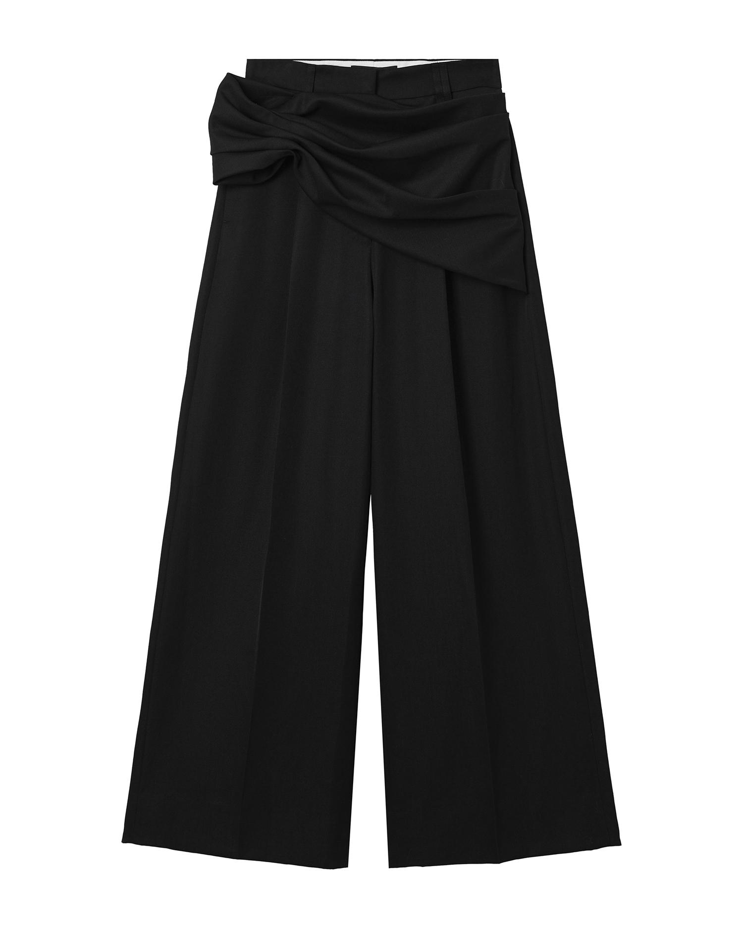 Gathered flower sash pants by SIMONE ROCHA