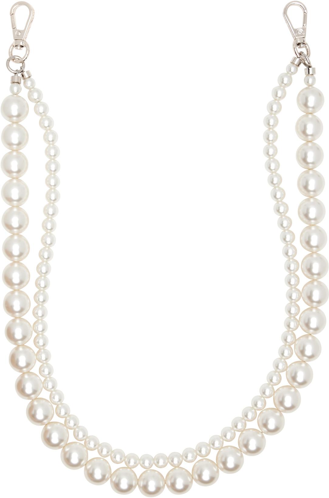 Off-White Pearl Bag Strap by SIMONE ROCHA