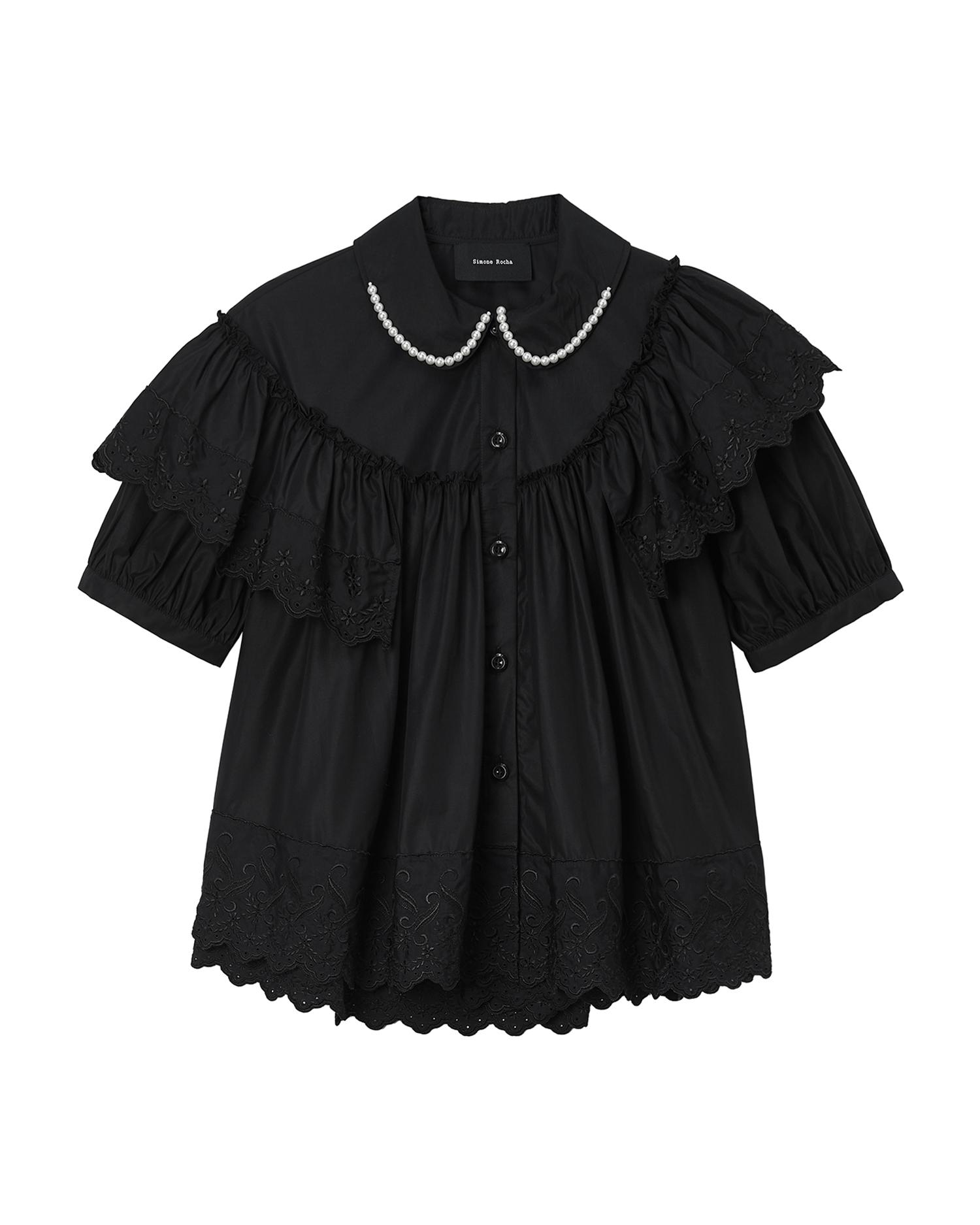 Pearl-collar shirt by SIMONE ROCHA